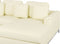 OSLO - Hoekbank met ottomaan - Beige - Linkerzijde - 270 cm - Leer