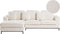 OSLO - Hoekbank - Wit - Rechterzijde - Bouclé