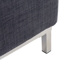 OSLO - Ottomaan - Grijs - Polyester