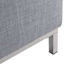 OSLO - Ottomaan - Lichtgrijs - Polyester