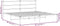 vidaXL - Bedframe - met - hoofdbord - metaal - wit - 180x200 - cm