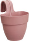 Elho Vibia Campana Easy Hanger S 21 - Balkonbak met Ophanghaken - 100% Gerecycled Plastic - Ø 20.5 x H 26.5 cm - Poederroze