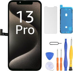 Scherm voor iPhone 13 Pro LCD 6,1 inch (6,1 inch), FHD touchscreen, touchscreen, digitizer, frame, m