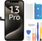 Scherm voor iPhone 13 Pro LCD 6,1 inch (6,1 inch), FHD touchscreen, touchscreen, digitizer, frame, m