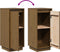 vidaXL - Dressoir - 31,5x34x75 - cm - massief - grenenhout - honingbruin