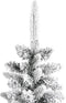 vidaXL - Kunstkerstboom - met - sneeuw - smal - 120 - cm - PVC - en - PE