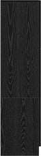 vidaXL - Zwart - Eiken - Sideboard - Zwart - Eiken - MDF - en - Houtfineer - Middelgroot