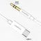 imoshion USB-C naar AUX Kabel - 1 meter - 3.5mm Audio Kabel - Wit