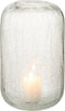 J-Line Windlicht - kaarshouder - glas - transparant - extra large