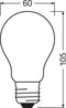 OSRAM 4058075112094 LED-lamp Energielabel D (A - G) E27 Peer 7.8 W = 75 W Warmwit (Ø x l) 60 mm x 104 mm 1 stuk(s)