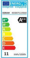 OSRAM 4058075124660 LED-lamp Energielabel D (A - G) E27 Peer 11 W = 100 W Warmwit (Ø x l) 60 mm x 105 mm 1 stuk(s)