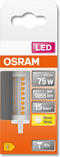 OSRAM 4058075432611 LED-lamp Energielabel E (A - G) Ballon 8.2 W = 75 W Warmwit (Ø x l) 29 mm x 78 mm 1 stuk(s)