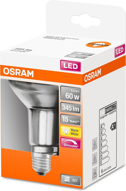 OSRAM 4058075433328 LED-lamp Energielabel G (A - G) E27 Reflector 5.90 W = 60 W Warmwit (Ø x l) 80 mm x 113 mm 1 stuk(s)