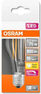 OSRAM 4058075436886 LED-lamp Energielabel D (A - G) E27 Peer 7.8 W = 75 W Warmwit (Ø x l) 60 mm x 104 mm 1 stuk(s)