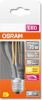 OSRAM 4058075436886 LED-lamp Energielabel D (A - G) E27 Peer 7.8 W = 75 W Warmwit (Ø x l) 60 mm x 104 mm 1 stuk(s)