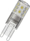 OSRAM 4058075607286 LED-lamp Energielabel F (A - G) G9 Batterijvorm 3 W = 30 W Warmwit (Ø x l) 16 mm x 30 mm 1 stuk(s)