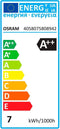 OSRAM 4058075810372 LED-lamp Energielabel E (A - G) E27 Bol 6.5 W = 60 W Warmwit (Ø x l) 125 mm x 173 mm GLOWdim, Dimbaar, Filament / Retro-LED 1 stuk(s)