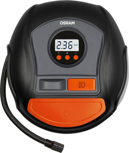 OSRAM Compressor 12V-adapter voor kabelgebruik, Digitaal display, Snoeropbergruimte / opname, Met werklamp, Overbelasti