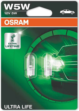 Osram Gloeilamp W5W 12V 5W Ultra Life W2.1x9.5d 2 Stuks