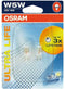 Osram Gloeilamp W5W 12V 5W Ultra Life W2.1x9.5d 2 Stuks