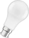 OSRAM LED-base Classic A, in zuigervorm met B22D-socket, niet dimbaar, vervangt 6- watt, mat, warm wit - 27- Kelvin, 3-pack