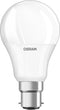 OSRAM LED-base Classic A, in zuigervorm met B22D-socket, niet dimbaar, vervangt 6- watt, mat, warm wit - 27- Kelvin, 3-pack