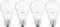 OSRAM LED Base Classic A, in zuigervorm met E27-aansluiting, niet dimbaar, vervangt 6- watt, mat, warm wit - 27- Kelvin, 4-pack