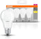 OSRAM LED Base Classic A, in zuigervorm met E27-aansluiting, niet dimbaar, vervangt 6- watt, mat, warm wit - 27- Kelvin, 4-pack