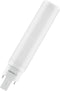 Osram LED DULUX PL 7W(18W) 830, 3000K, Warm wit. Fitting:G24d-2 - 2Pins - Bespraar op energie