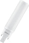 Osram LED DULUX PL 7W(18W) 830, 3000K, Warm wit. Fitting:G24d-2 - 2Pins - Bespraar op energie