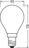 OSRAM LED lamp - Lampvoet: E14 - Koel wit - 4- K - 6,5- W - LED Retrofit CLASSIC P DIM