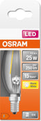 OSRAM LED lamp - Lampvoet: E14 - Warm wit - 27- K - 2,5- W - helder - LED Retrofit CLASSIC B