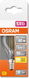OSRAM LED lamp - Lampvoet: E14 - Warm wit - 27- K - 4 W - helder - LED Retrofit CLASSIC P