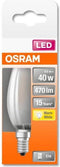 OSRAM LED lamp - Lampvoet: E14 - Warm wit - 27- K - 4 W - mat - LED Retrofit CLASSIC B