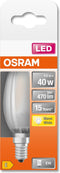 OSRAM LED lamp - Lampvoet: E14 - Warm wit - 27- K - 4 W - mat - LED Retrofit CLASSIC B