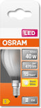 OSRAM LED lamp - Lampvoet: E14 - Warm wit - 27- K - 4 W - mat - LED Retrofit CLASSIC P