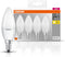 OSRAM LED lamp - Lampvoet: E14 - Warm wit - 27- K - 5,5- W - mat - LED BASE CLASSIC B