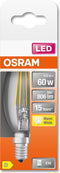 OSRAM LED lamp - Lampvoet: E14 - Warm wit - 27- K - 6 W - LED Retrofit CLASSIC B