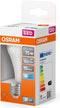 OSRAM LED lamp - Lampvoet: E27 - Koel wit - 4- K - 1- W - mat - LED STAR CLASSIC A