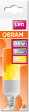 OSRAM LED lamp - Lampvoet: E27 - Warm comfortlicht - 15- K -,5- W - mat - LED STAR STICK