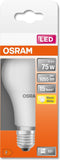 OSRAM LED lamp - Lampvoet: E27 - Warm wit - 27- K - 1- W - mat - LED STAR CLASSIC A