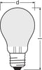 OSRAM LED lamp - Lampvoet: E27 - Warm wit - 27- K - 4 W - mat - LED Retrofit CLASSIC A