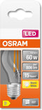 OSRAM LED lamp - Lampvoet: E27 - Warm wit - 27- K - 6 W - LED Retrofit CLASSIC P