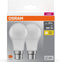 OSRAM LED lamp | NaN: B22d | Warm White | 27- K | 8,5- W | vervanger voor 6- W Incandescent bulb | mat | LED BASE CLASSIC A