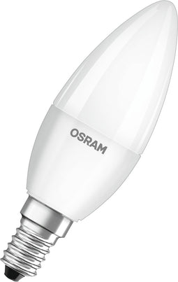 OSRAM LED lamp | NaN: E14 | Warm White | 27-- K | 5,5- W | vervanger voor 4- W Incandescent bulb | mat | LED BASE CLASSIC B