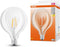 OSRAM LED-Lampen, klassische Ballform, 60 Watts Ersatz, E27, G125, 2700 Kelvin, Warm weiß, Klares Glas, single Pack