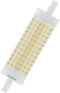 OSRAM LED LINE R7S DIM / LED buis: R7s, Dimbaar, 17,5- W, helder, Warm wit, 27- K