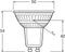 OSRAM LED reflectorlamp - Lampvoet: GU1- Koel wit - 4- K - 2,6- W - LED STAR PAR16