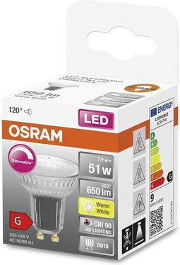 OSRAM LED reflectorlamp - Lampvoet: GU1- Warm wit - 27- K - 8,3- W - LED SUPERSTAR PAR16