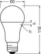 Osram LED star classic A100 E27 13W